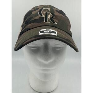Colorado Rockies MLB Fan Favorite Camo Mesh Hat Cap Men's Snapback Camouflage
